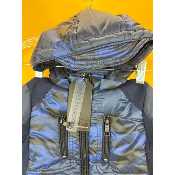 Urban Republic Outerwear Scuba Jacket Toddler 3T Navy Blue Hooded Zip Up NWT - Picture 6 of 11